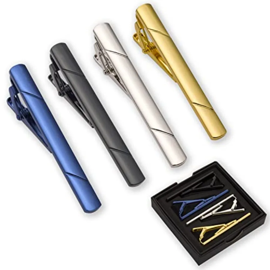 Men'S Accessories With Suits - 4Pcs Tie Clips For Men Tie