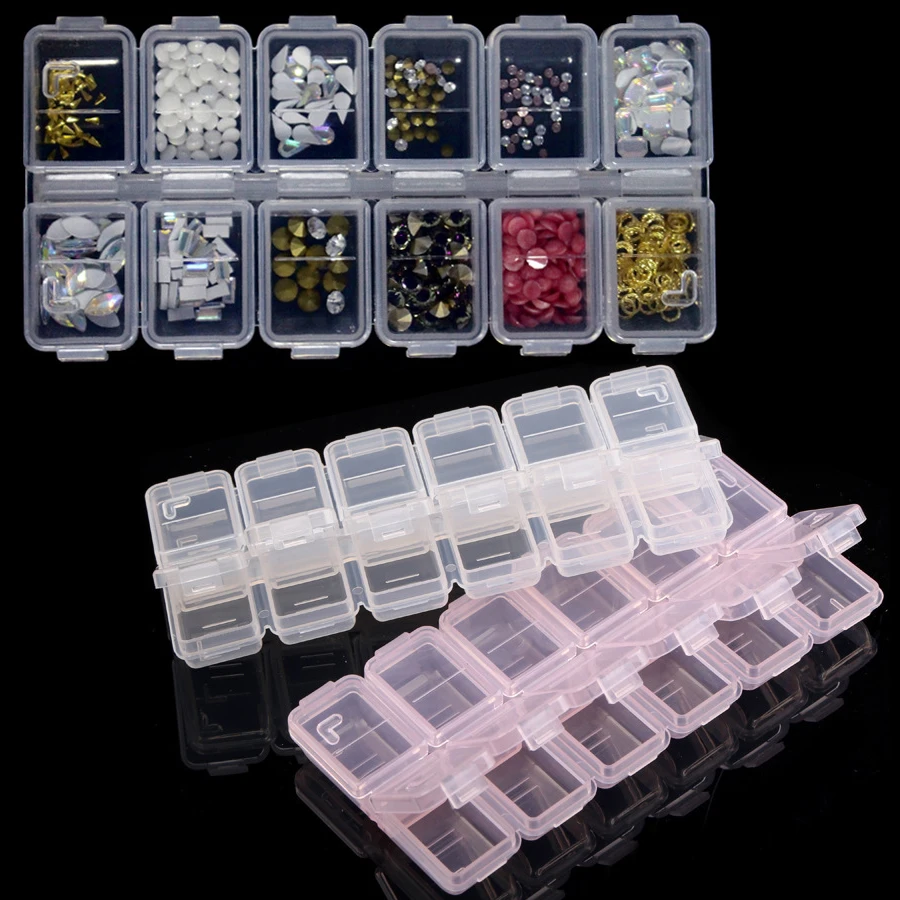 Men'S Accessories Drawer Organizer - 12 Compartments Plastic Rhinestone Organizer Container