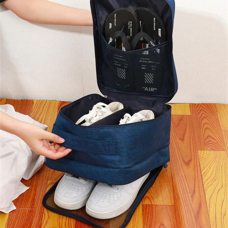 Men'S Accessories Types - 3 Layers Shoes Bag Travel Storage