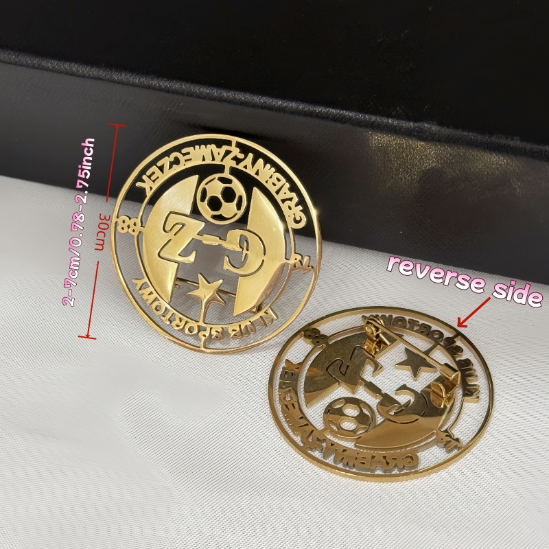Custom Logo Brooch Simple Crea - Men Accessories Kit ulasan dan harga