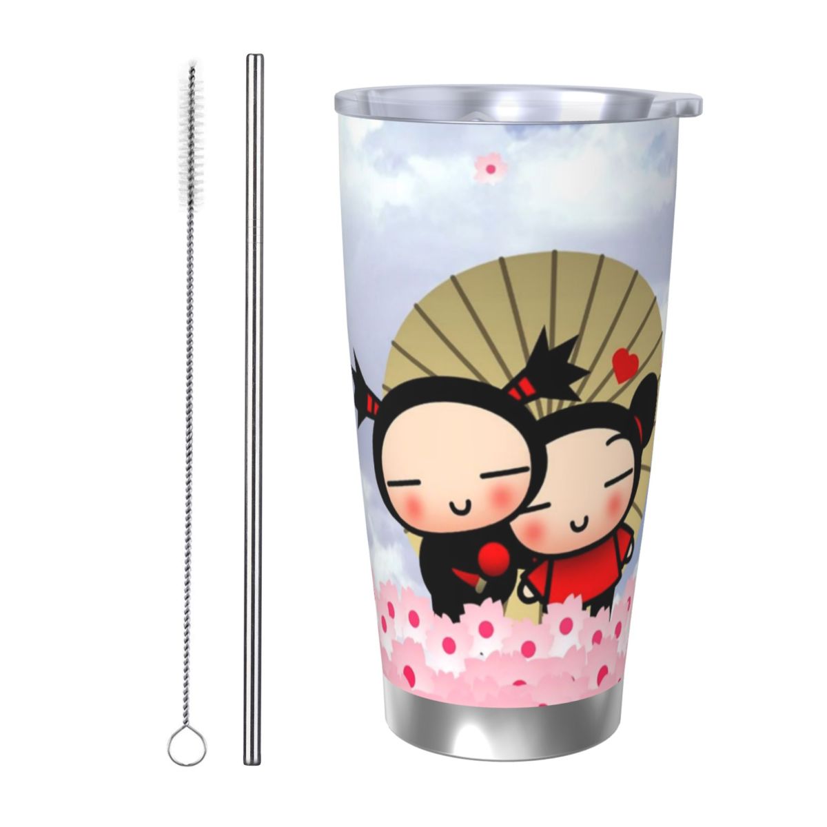Cute Cartoon Pucca 20oz Stainl - Flask Stainless Steel ulasan dan harga