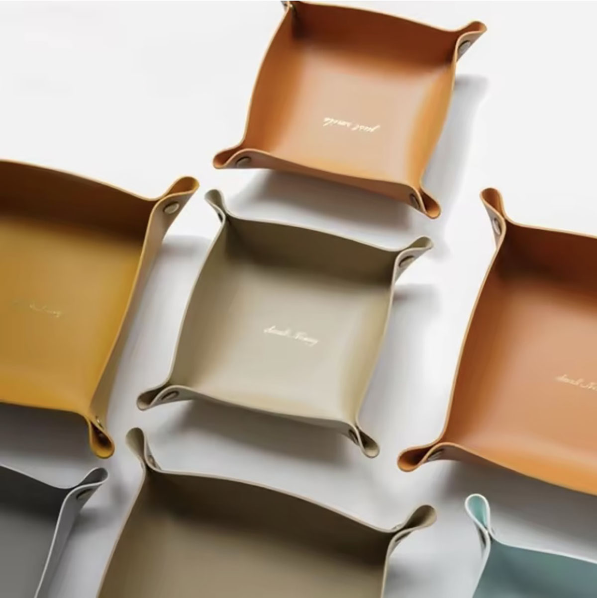 Nordic Style Leather Storage T - Men'S Accessories Drawer Organizer ulasan dan harga