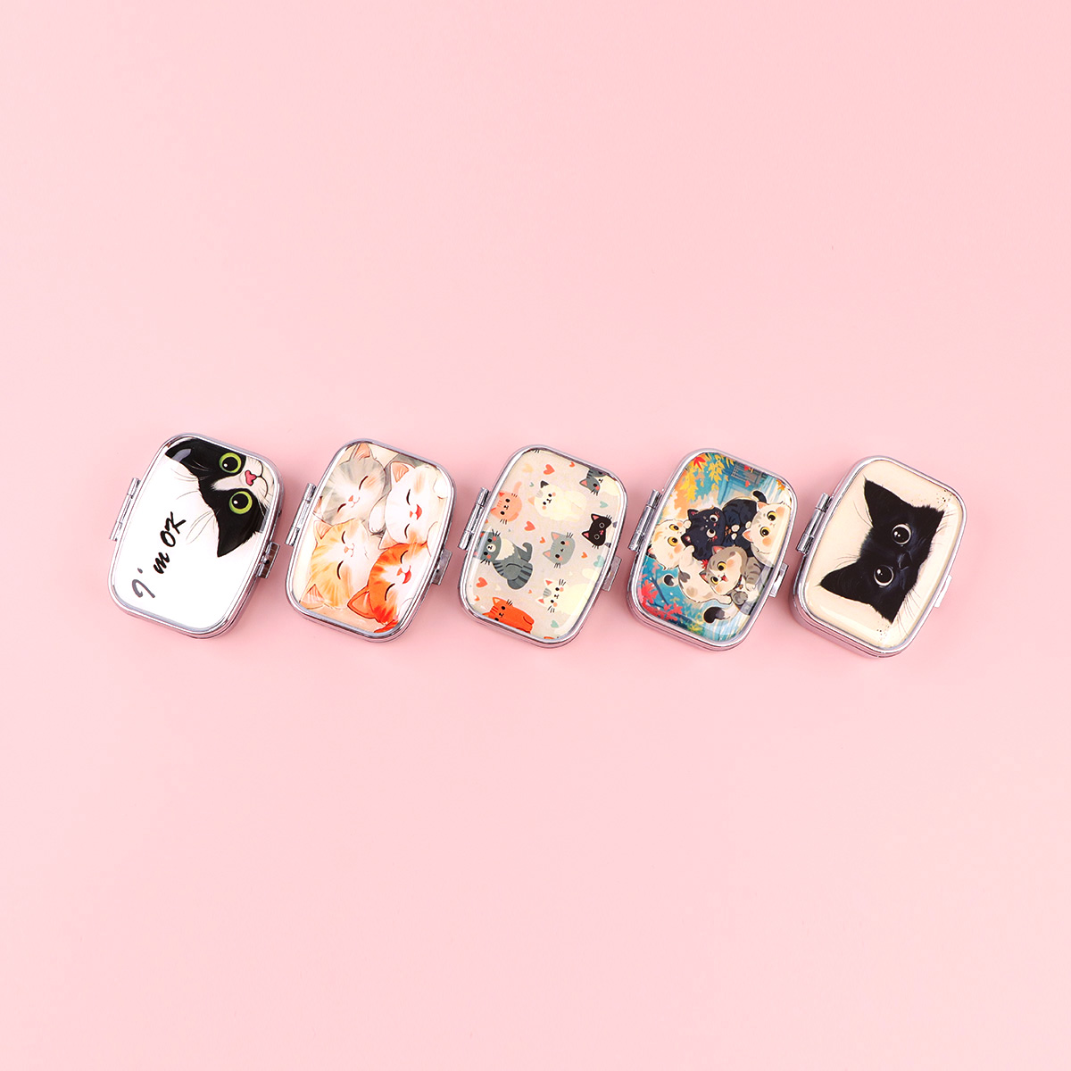 Black Cat Pill Boxes Cartoon A - Men'S Accessories Drawer Organizer ulasan dan harga