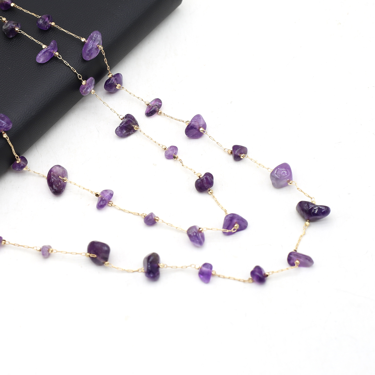 Natural Amethyst Stone Beaded  - Men Accessories All ulasan dan harga