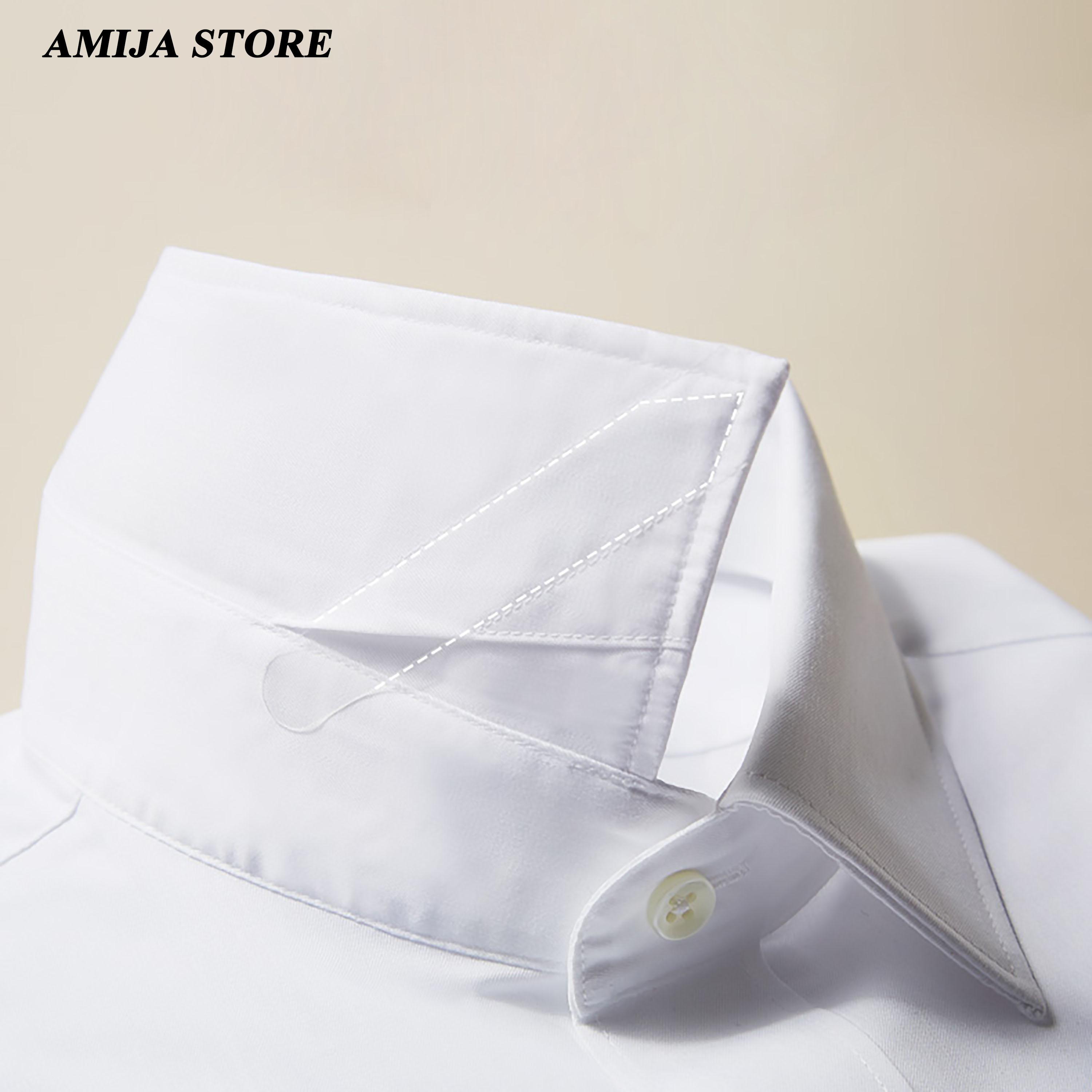 2Pcs Unique Wood Grain Collar  - Men Accessories Unique ulasan dan harga