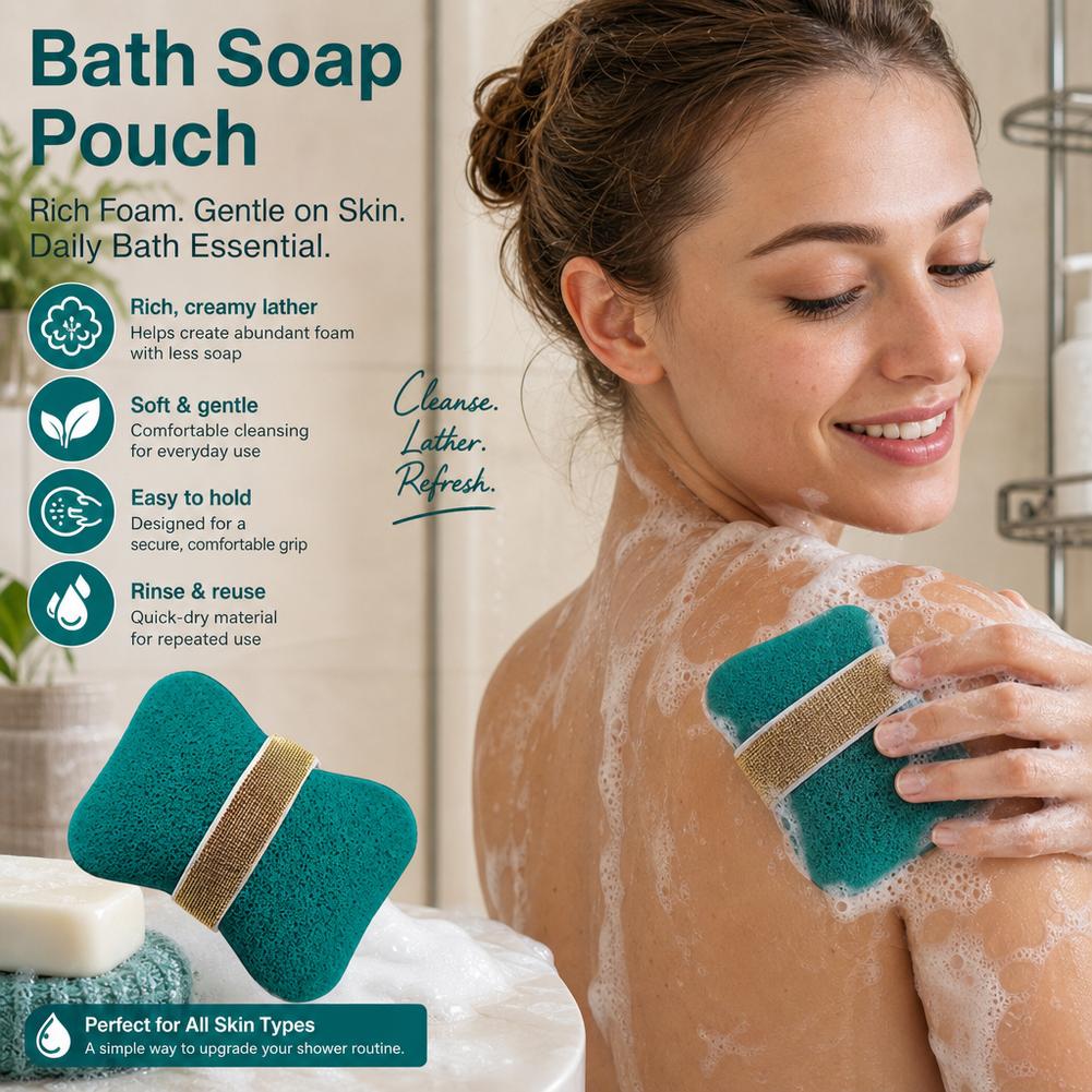 Bath Sponge Soap Bag Gentle Ex - Men'S Accessories Types ulasan dan harga