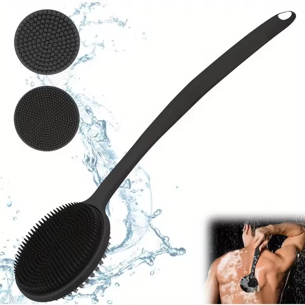 1pc Silicone Back Scrubber Bru - Men'S Accessories Types ulasan dan harga