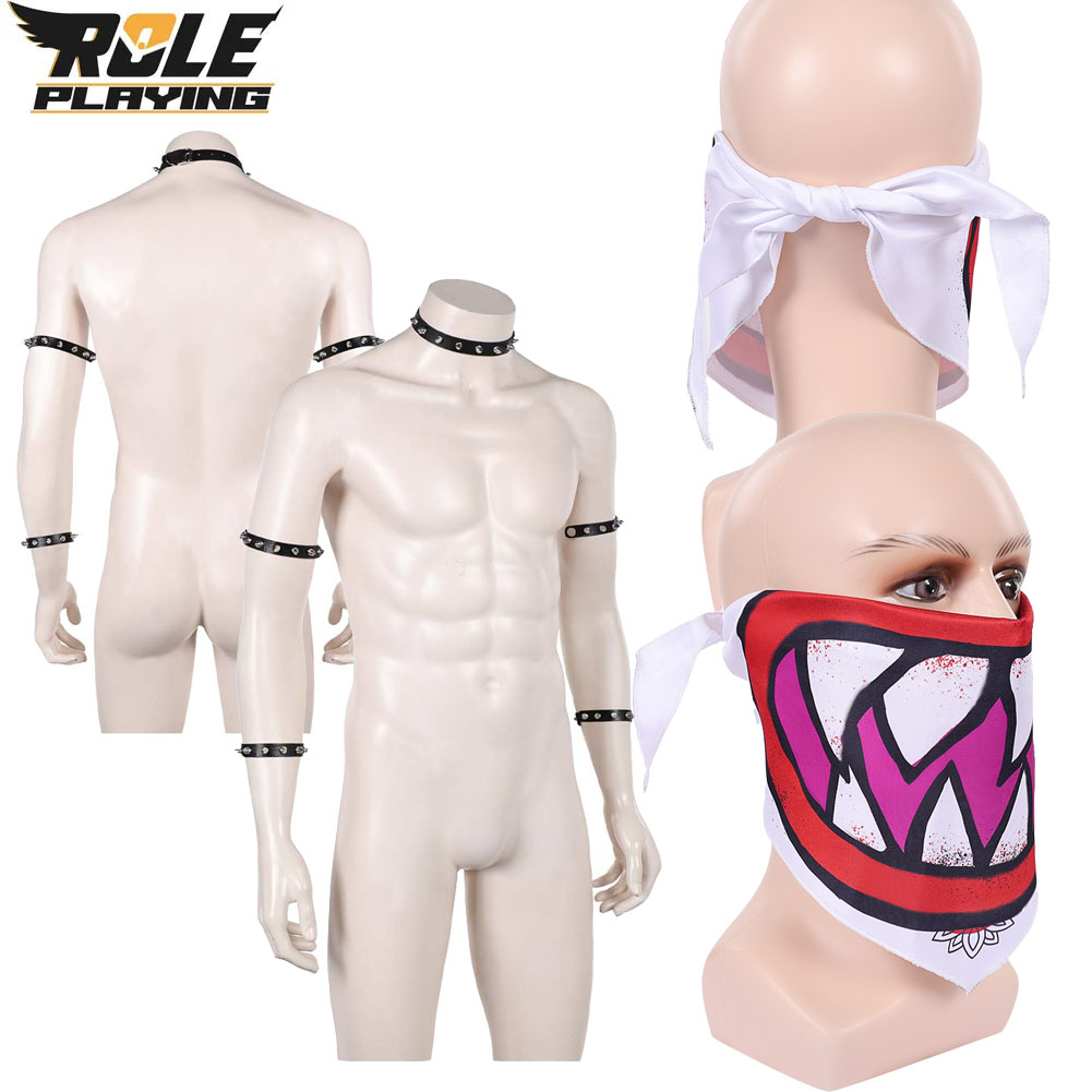 Bowser Jr Cosplay Scarf Mask B - Men Accessories Kit ulasan dan harga