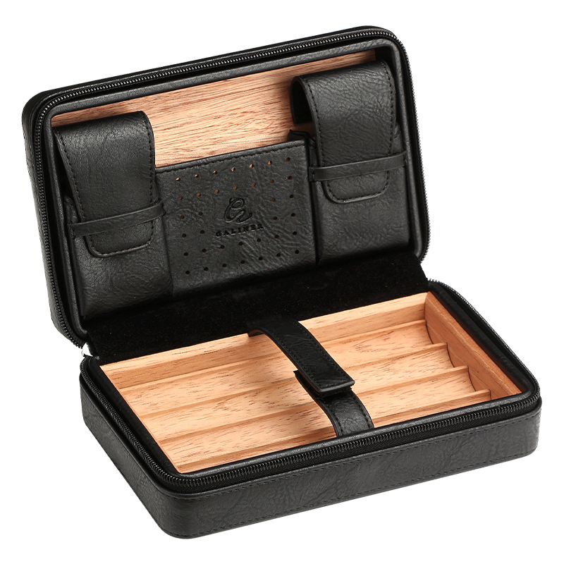 GALINER Leather Cigar Humidor  - Cigar Cutter Set ulasan dan harga
