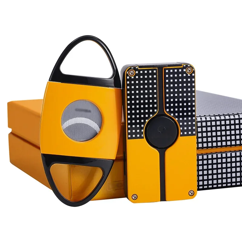 NEW Double-Bladed Straight Pun - Cigar Cutter Set ulasan dan harga