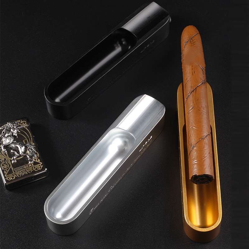 Portable 3-in-1 Cigar Ashtray  - Cigar Cutter Set ulasan dan harga