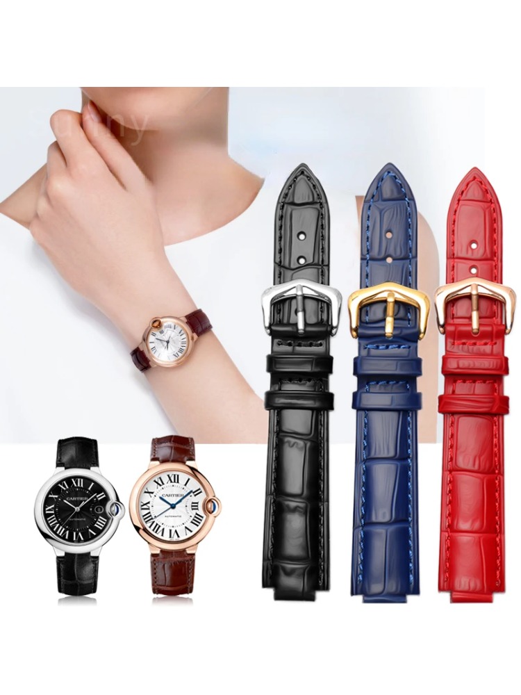 Genuine Leather Watch Strap fo - Men'S Accessories Cartier ulasan dan harga