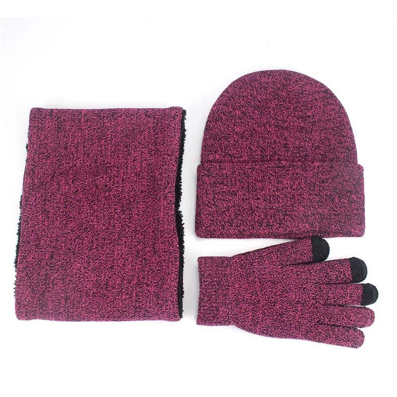 Winter Hat Scarf Gloves Set, P - Men Accessories Tips ulasan dan harga