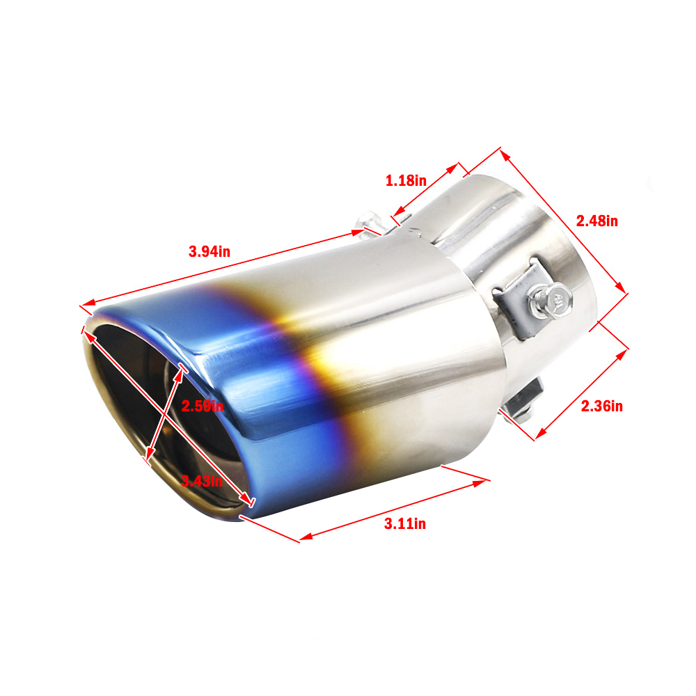 Tail Muffler Exhaust Tip Pipe  - Men Accessories Tips ulasan dan harga