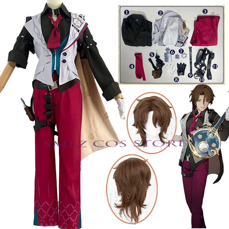 Gallagher Cosplay Honkai Star  - Men'S Accessories With Suits ulasan dan harga