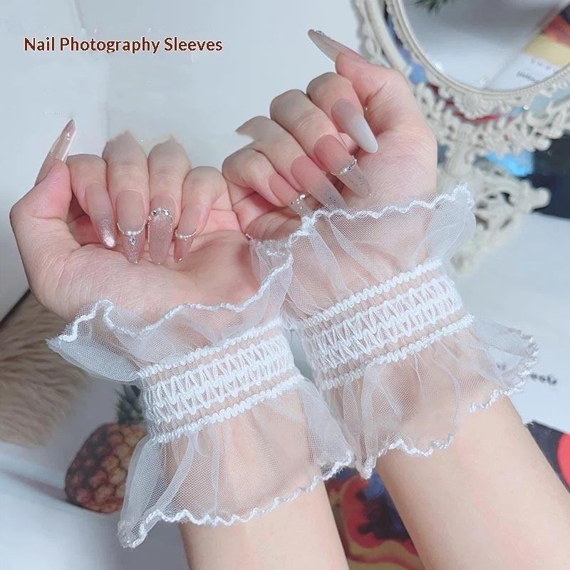 1/2Pcs Lace White Mesh Tulle P - Men Accessories Tips ulasan dan harga