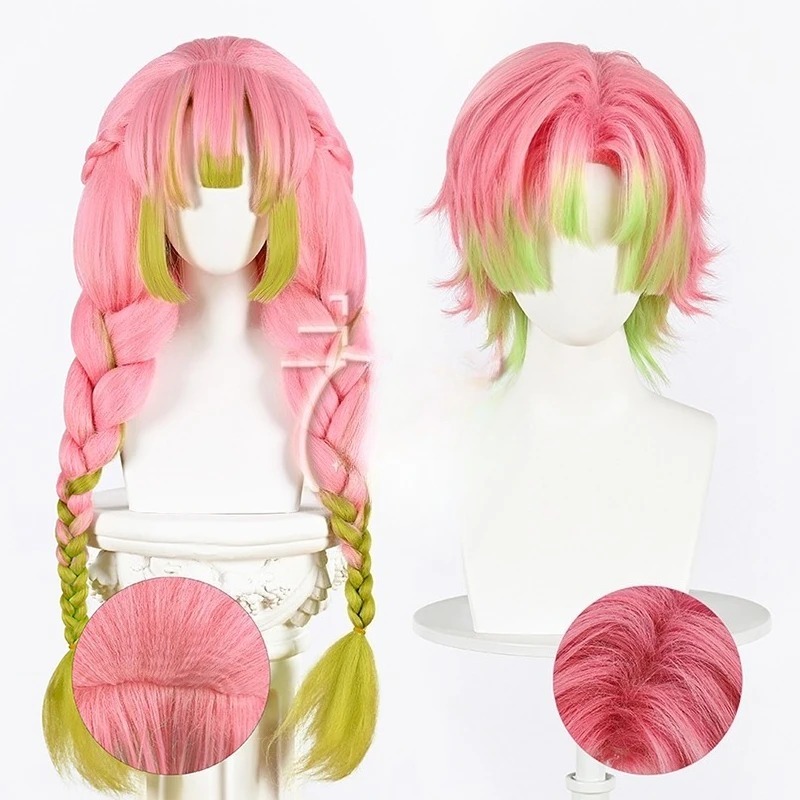 Kanroji Mitsuri Cosplay Wig Pi - Men'S Accessories With Suits ulasan dan harga