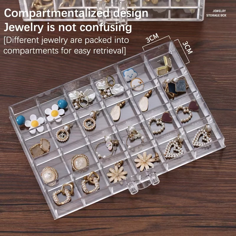 Transparent Jewelry Storage Bo - Men'S Accessories Drawer Organizer ulasan dan harga