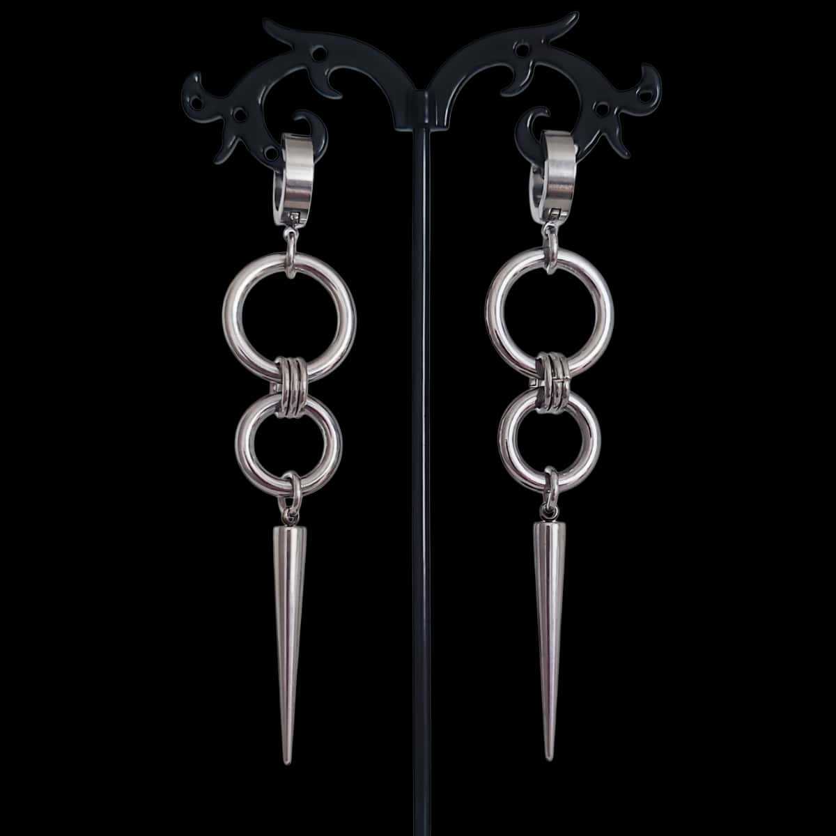 Punk rivet earring,Goth jewelr - Men Accessories Tips ulasan dan harga