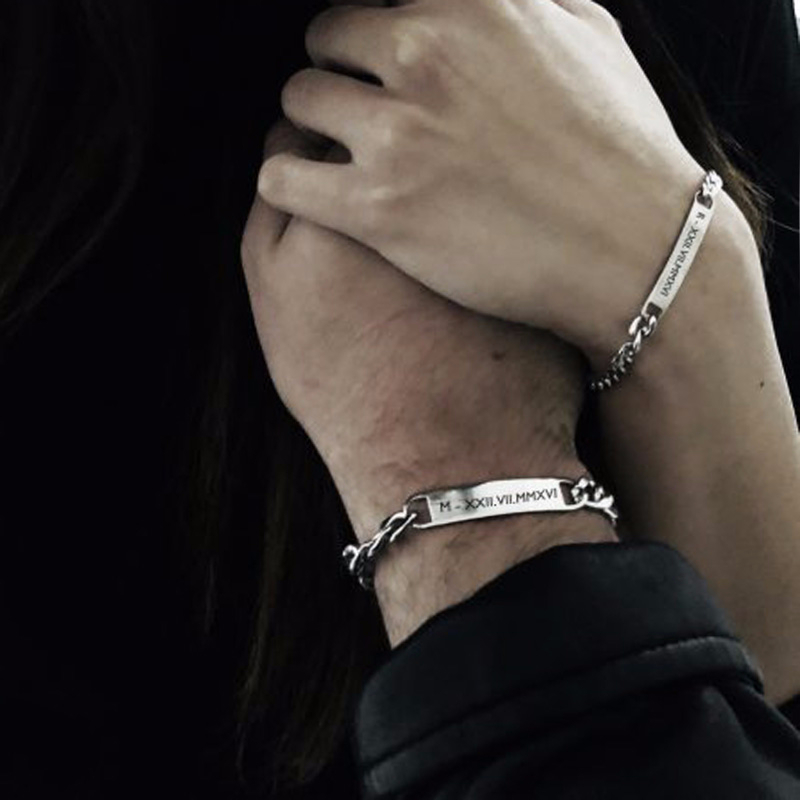 Plate Id Tag Bar Bracelet Cuba - Men Accessories All ulasan dan harga