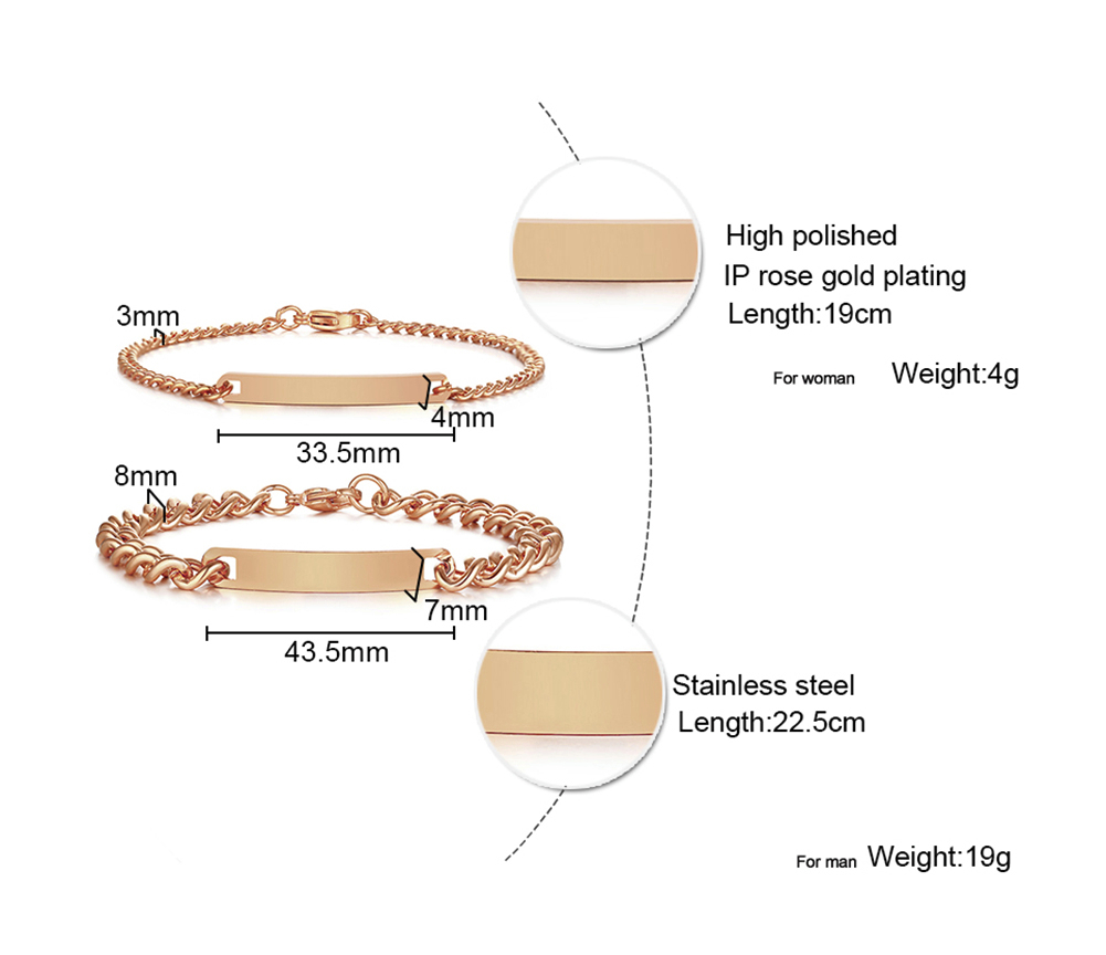 Plate Id Tag Bar Bracelet Cuba - Men Accessories All ulasan dan harga