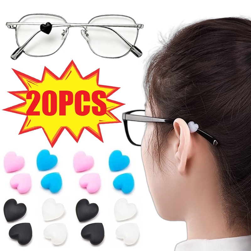 20PCS Anti-slip Eyeglass Templ - Men Accessories Tips ulasan dan harga