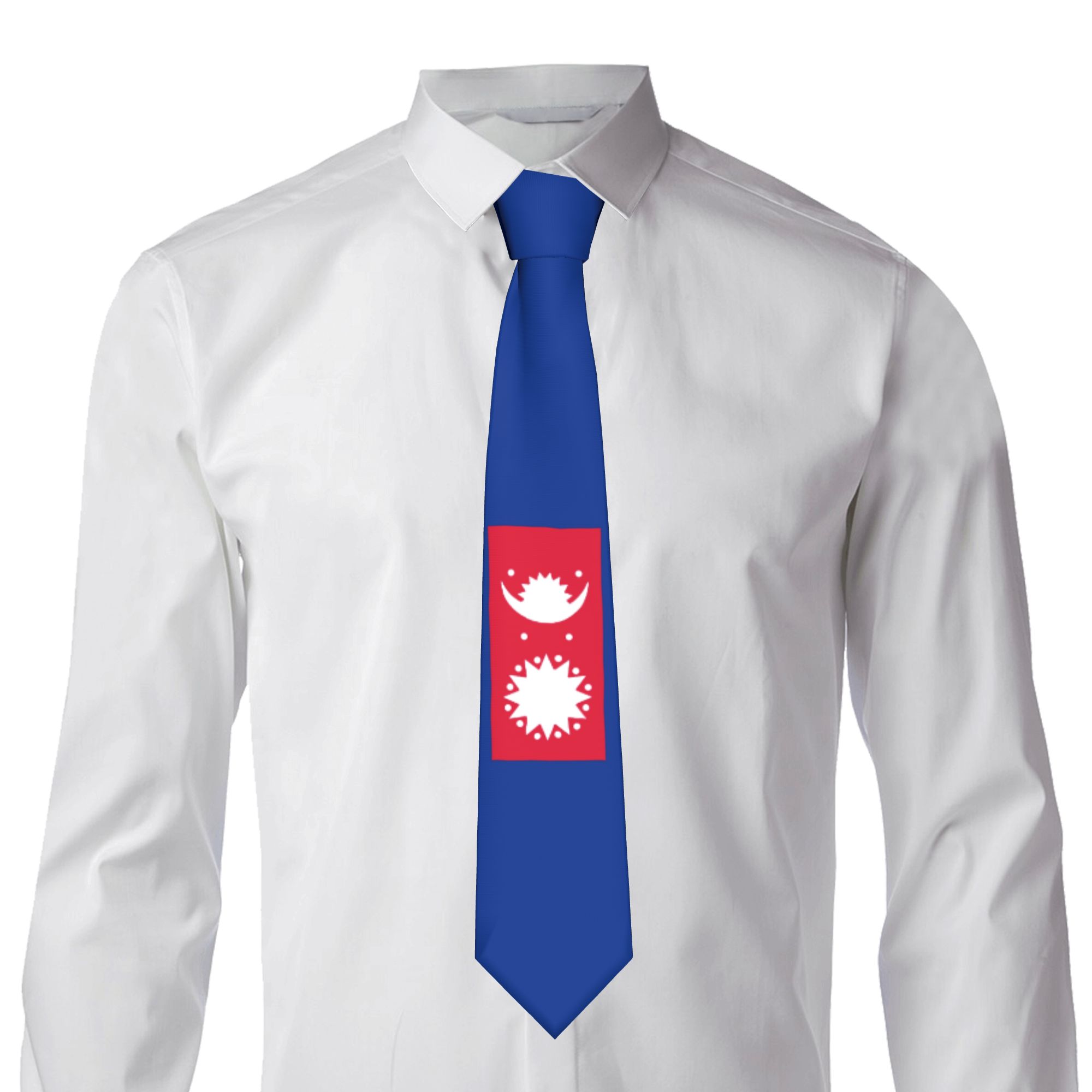 Nepal National Flag Tie  Graph - Men Accessories Nepal ulasan dan harga