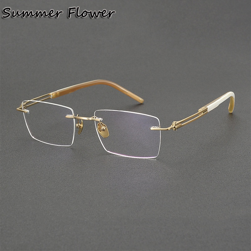 150 mm Rimless Glasses Pure Ti - Men Accessories Tips ulasan dan harga