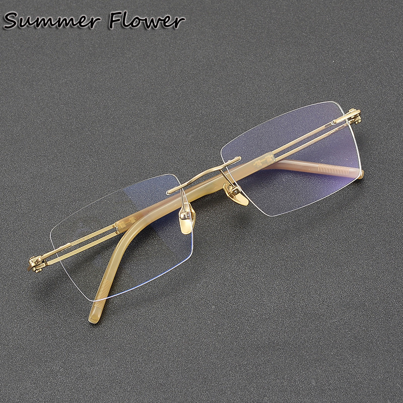 150 mm Rimless Glasses Pure Ti - Men Accessories Tips ulasan dan harga