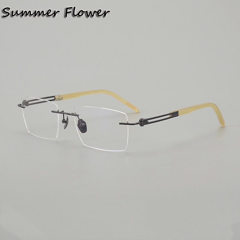 150 mm Rimless Glasses Pure Ti - Men Accessories Tips ulasan dan harga