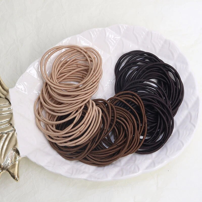 100PCS/Set Hair Ties Elastic R - Men Accessories Kit ulasan dan harga