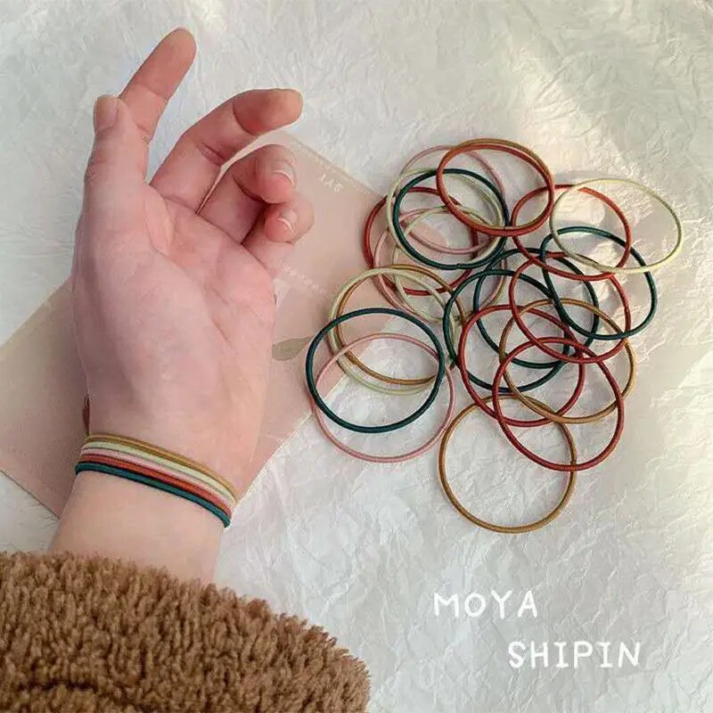 100PCS/Set Hair Ties Elastic R - Men Accessories Kit ulasan dan harga