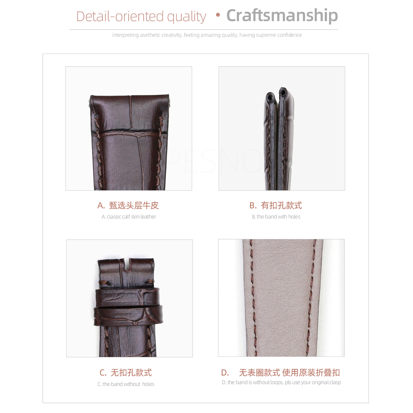 PESNO Suitable for BVLGARI BB4 - Men'S Accessories Types ulasan dan harga