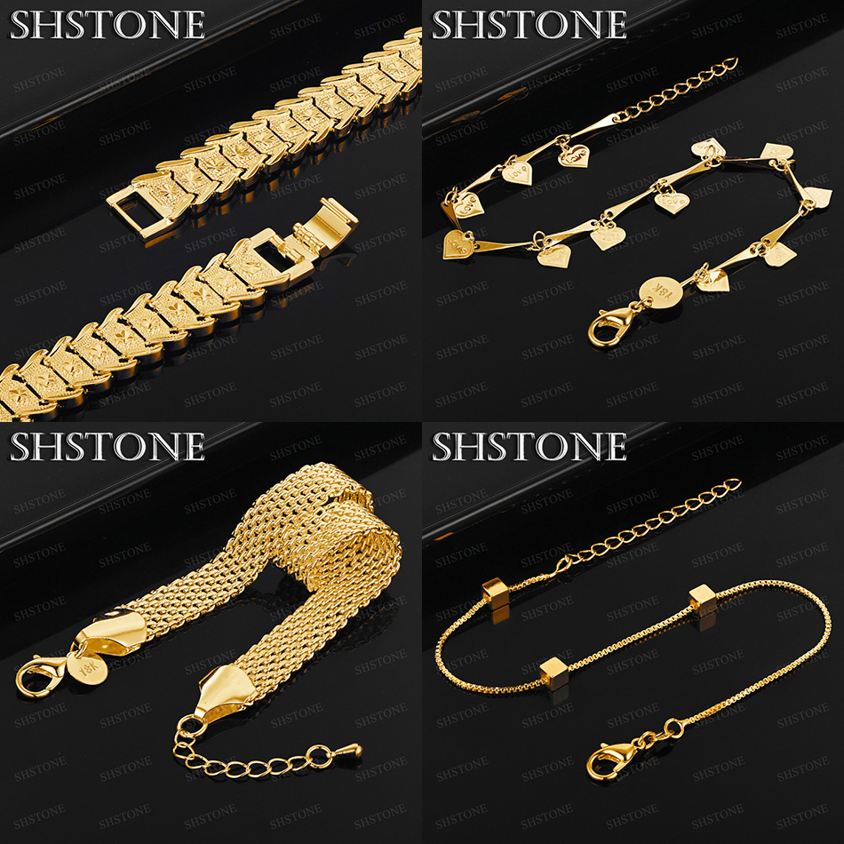 Hot 18k Gold Mesh Chain Square - Men'S Accessories Trending ulasan dan harga