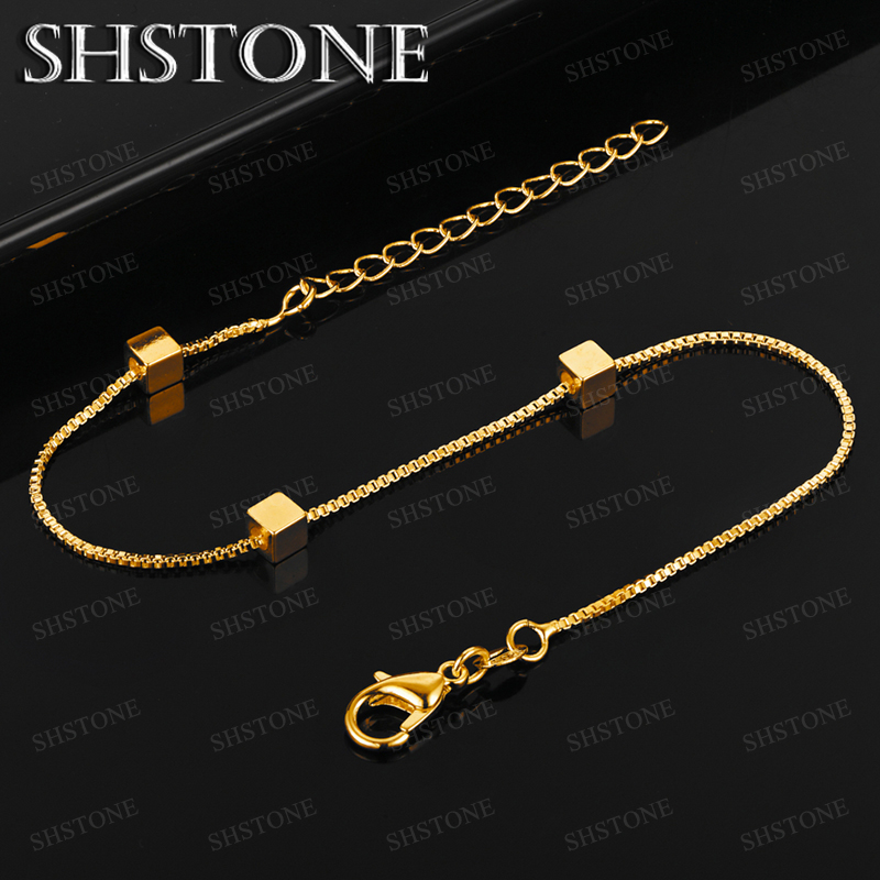 Hot 18k Gold Mesh Chain Square - Men'S Accessories Trending ulasan dan harga